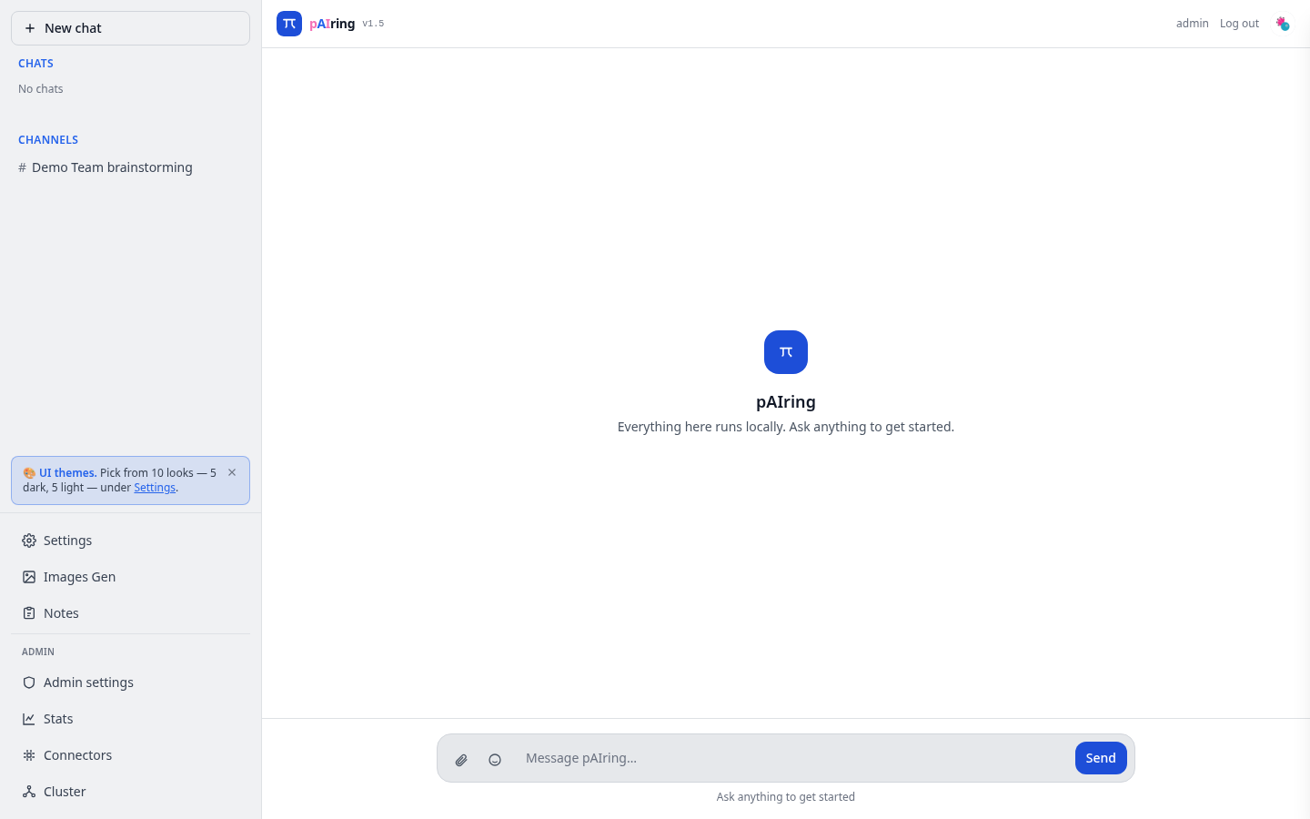 pAIring chat screen
